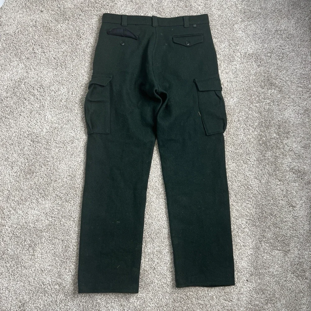 Codet Wool Cargo Pants Mens Size 36x33 Green Outdoors Camping Hiking Trousers